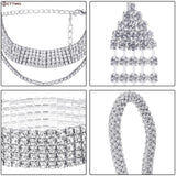 Crystal Lady Wallet Wedding Purse Party Clutch Silver Handbag