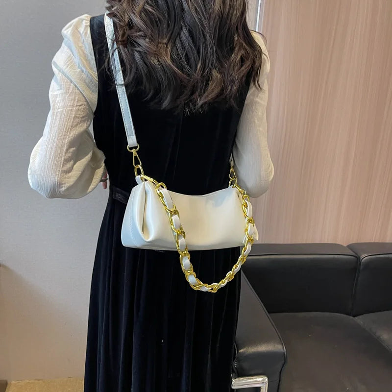 Women Shoulder Bags Chains Handbags PU Leather Messenger Bags