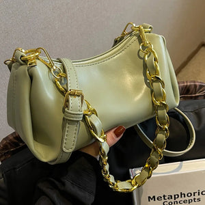 Women Shoulder Bags Chains Handbags PU Leather Messenger Bags