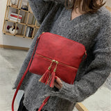 Tassel Shoulder Bag Crossbody Bag Female Wild Crossbody Bag Ladies Cellphone Bag