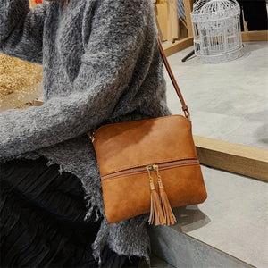 Tassel Shoulder Bag Crossbody Bag Female Wild Crossbody Bag Ladies Cellphone Bag