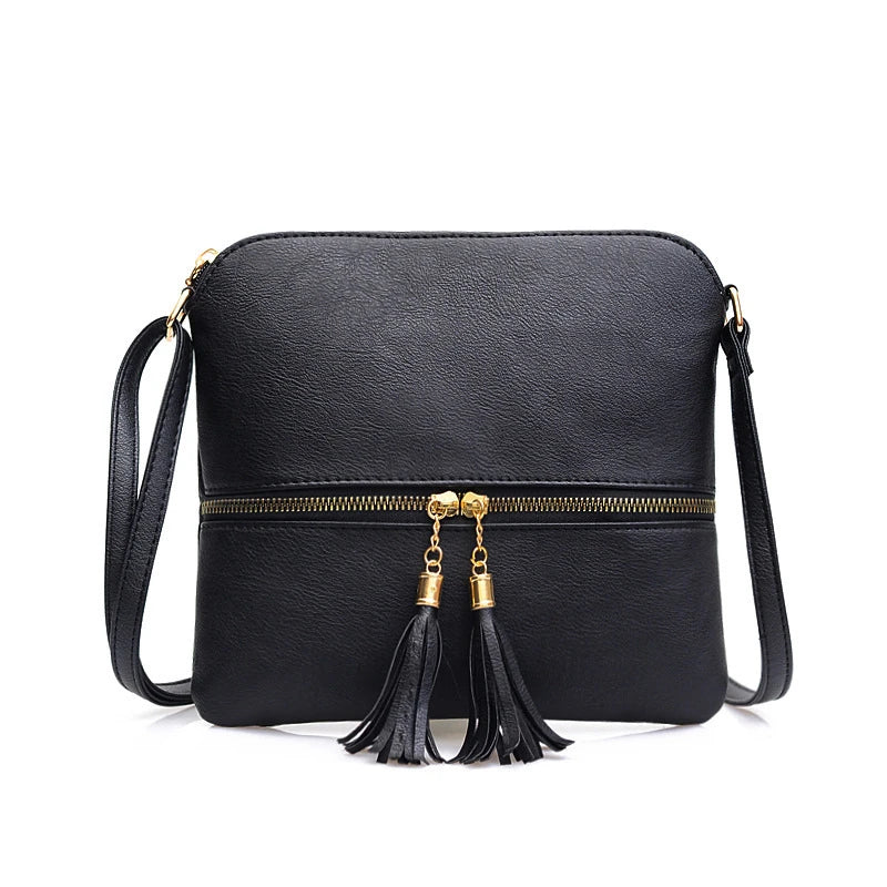 Tassel Decoration Crossbody Bag for Women - Casual Handbag