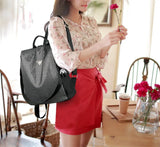 Women Backpack Anti-theft Waterproof Sequins Travel Rucksack
