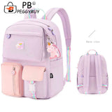 Women Backpack Contrast Travel Rucksack