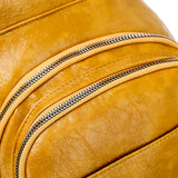 Women Leather Backpack High Shoulder Bag Girls School Travel Mochila