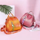 Lovely Princess Leather School Backpack