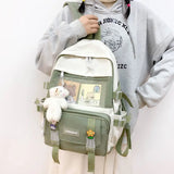 Mesh Female Student College Schoolbag Teenager Girls Laptop Backpacks