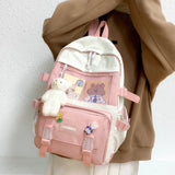 Mesh Female Student College Schoolbag Teenager Girls Laptop Backpacks