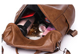 Women Backpack PU Leather Daypack Backpacks Female Casual Vintage Shoulder Bags