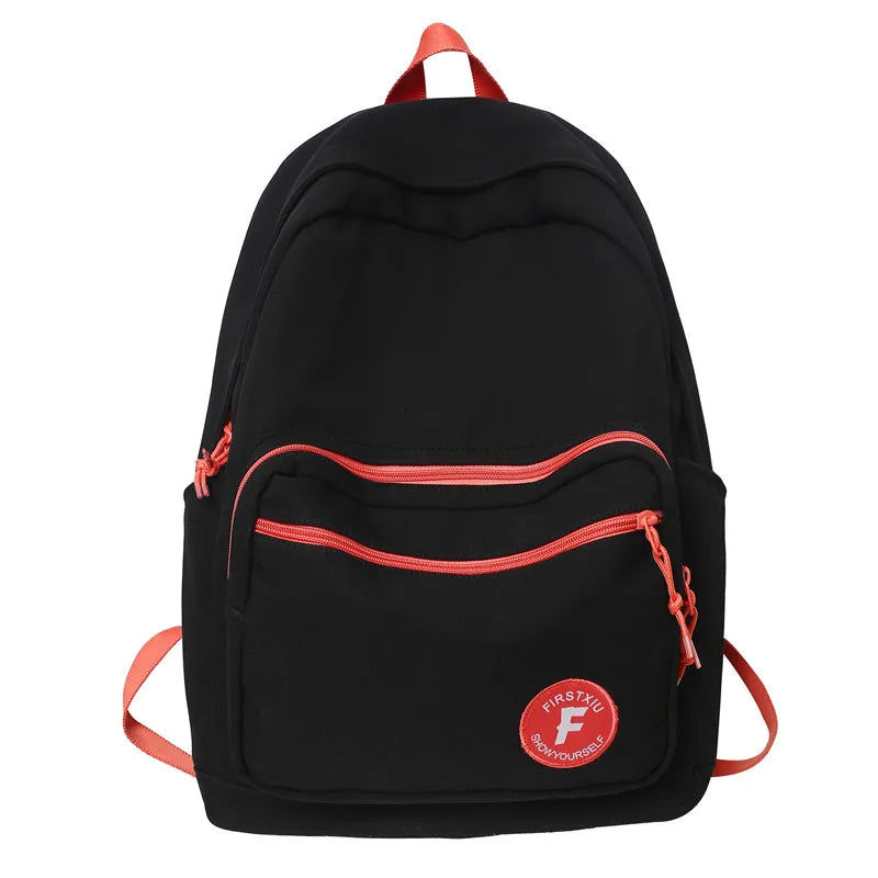 Large Capacity Multi-pocket Women Backpack for Teenage Girl Book Knapsack