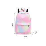 Waterproof Nylon School Backpack for Teen Girls with Lunch Box