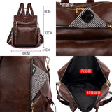 Women Backpacks High Leather Backpack School Bags Ladies Bagpack
