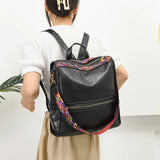 Women Leather Backpack School Bags Ladies Bagpack Large Capacity