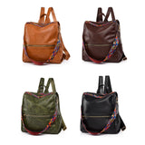 Women Leather Backpack School Bags Ladies Bagpack Large Capacity