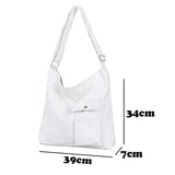 Canvas Tote Female Messenger Crossbody Bag High Shopper Shoulder