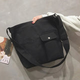 Canvas Tote Female Messenger Crossbody Bag High Shopper Shoulder