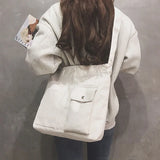 Canvas Tote Female Messenger Crossbody Bag High Shopper Shoulder