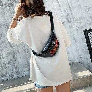 Women Jelly Messenger Bag Lady Shoulder Pack Belt Pouch Travel Hip Bum Purse