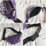 Women Jelly Messenger Bag Lady Shoulder Pack Belt Pouch Travel Hip Bum Purse