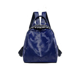Women Leather Business Bag Travel Shoulder Backpack