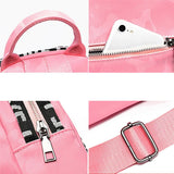 Women Leather Business Bag Travel Shoulder Backpack
