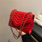 Women Small Square Bag Chain Messenger Clutch Side Purse