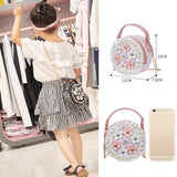 Girls Princess Flower Crossbody Bag Toddler Shoulder Messenger Little Kids