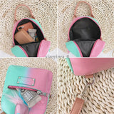 Women Leather Rucksack Travel Shoulder Bag School Backpack