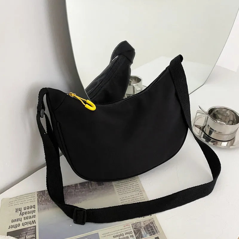 Small Nylon Shoulder Purse Clutch Women Handbag