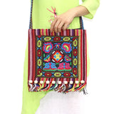 Bohemia Bags Vintage Ethnic Shoulder Bag Embroidery Tassel Tote Messenger