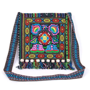 Bohemia Bags Vintage Ethnic Shoulder Bag Embroidery Tassel Tote Messenger