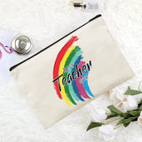 Canvas Cosmetic Bag Teacher Series Pattern Makeup Bag