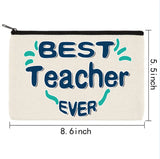 Canvas Cosmetic Bag Teacher Series Pattern Makeup Bag