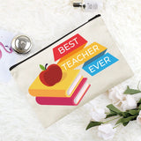 Canvas Cosmetic Bag Teacher Series Pattern Makeup Bag