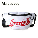 Harajuku Style Canvas Waist Bag Unisex Fanny Pack Money Belt