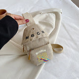 Women Canvas Shoulder Bags Printing Chest Crossbody Bags Casual Travel Retro Bag