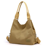 Women Casual Nylon Big Tote Bag Lightweight Waterproof Large Capacity Handbag