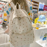 Women College Student Backpack Large Capacity Travel Laptop Rucksack