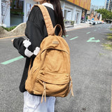 Canvas Student Travel Backpack Rucksack for Teenage Boys Girls School Bag