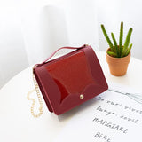Women Cross Body Bag PVC Transparent Chain Messenger Flap Handbags