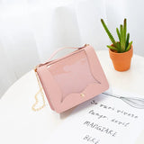 Women Cross Body Bag PVC Transparent Chain Messenger Flap Handbags