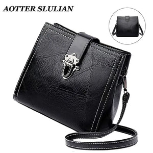 Women Crossbody Bags Vintage PU Leather Shoulder Tote Bolsas