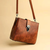 Women Crossbody Bags Vintage PU Leather Shoulder Tote Bolsas