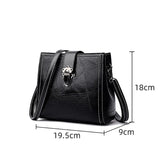 Women Crossbody Bags Vintage PU Leather Shoulder Tote Bolsas