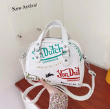 Graffiti Seashells Crossbody Handbag for Women
