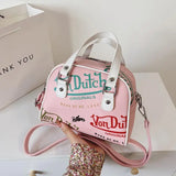 Graffiti Seashells Crossbody Handbag for Women