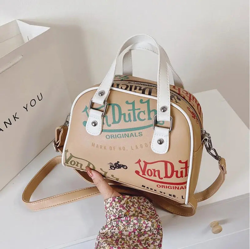 Graffiti Seashells Crossbody Handbag for Women