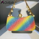 Diamond Wedding Shoulder Bag Bling Party Handbag Chain Ladies