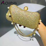 Diamond Wedding Shoulder Bag Bling Party Handbag Chain Ladies