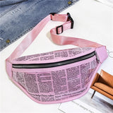 Women Fanny Pack PVC Purse Lady Waist Chest Bum Phone Bag Mini Messenger